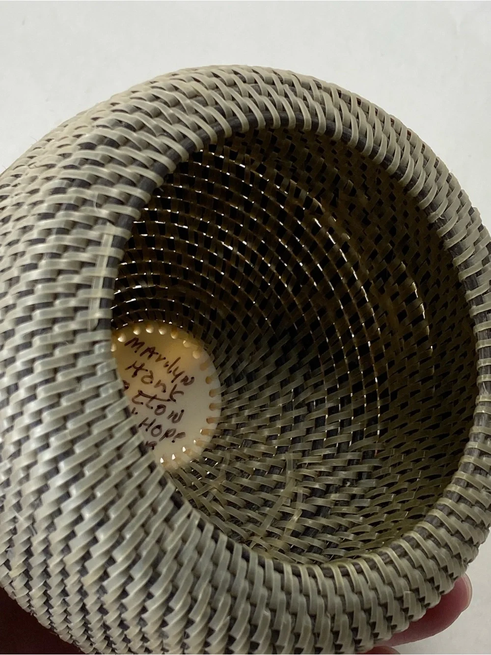 Marilyn Hank handcrafted woven